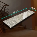 Parapet Stopnica granitowa beż polerowana G682 150x33x2 cm