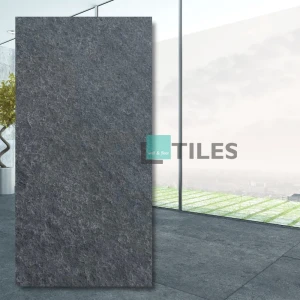 Płytka granitowa płomieniowana G690 Bazalt Black 40x60x2 cm