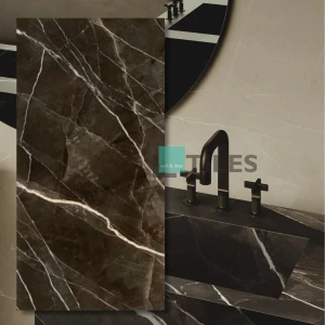 Spiek kwarcowy Calacatta Black Lux 320x160x0,6cm