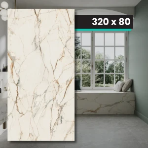 Spiek Kwarcowy TRI-D Passion White Soft 320x80x1,2 cm