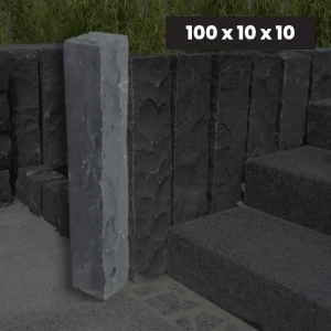 Ogrodowa Palisada Granitowa Łupana G690 Bazalt Black 100x10x10 cm PRZEDSPRZEDAŻ!