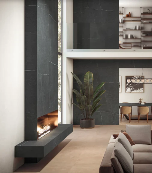 Spiek kwarcowy Atlas Plan Natura-Body Tech Soapstone Dark 324x162x2 cm