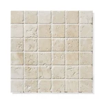 Kamień Dekoracyjny Elewacyjny Trawertyn Classic Mix Mozaika 4,8x4,8 cm