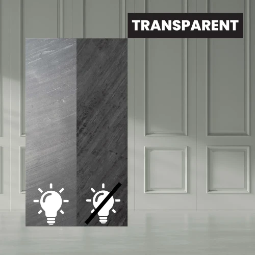 Fornir kamienny Line Black 122x244x0,2 cm Transparentny