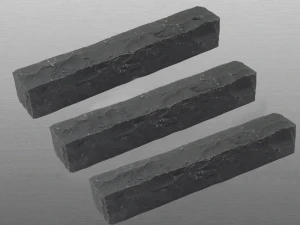 Ogrodowa Palisada Granitowa Łupana G690 Bazalt Black -Wizualizacja wygenerowana przy użyciu AI