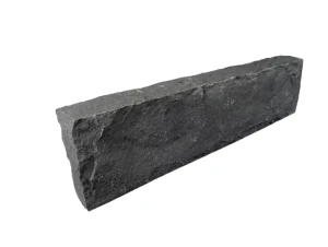 Palisada granitowa łupana | Obrzeże G690 Bazalt Black 1-Wizualizacja wygenerowana przy użyciu AI
