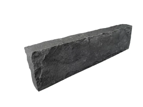 Palisada granitowa łupana | Obrzeże G690 Bazalt Black 1-Wizualizacja wygenerowana przy użyciu AI