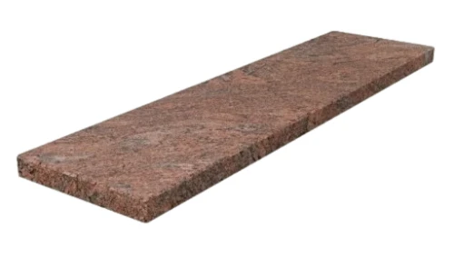 Stopnica granitowa polerowana Multicolor Red 120x33x2 cm