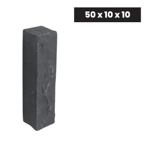 Ogrodowa Palisada Granitowa Łupana G690 Bazalt Black-Wizualizacja wygenerowana przy użyciu AI