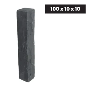 Ogrodowa Palisada Granitowa Łupana G690 Bazalt Black -Wizualizacja wygenerowana przy użyciu AI