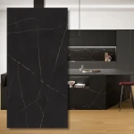 Spiek kwarcowy Black Atlantis Silk 324x162x1,2 cm