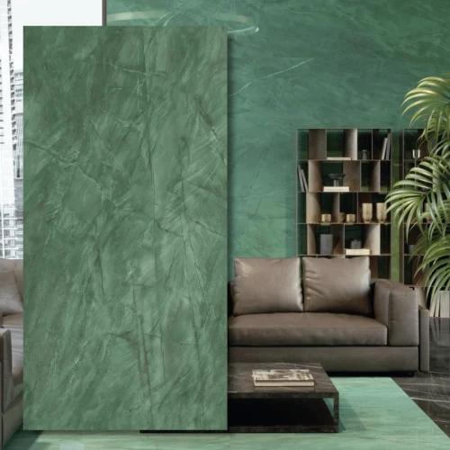 Spiek kwarcowy Exotic Green Polerowany 324x162x1,2 cm