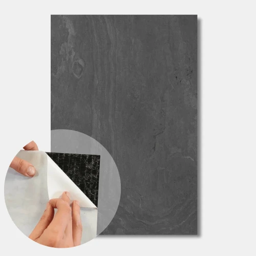 Fornir kamienny Black Slate 122x61x0,2 cm Samoprzylepny