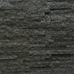 Kamień elewacyjny-dekoracyjny kwarcytowy czarny Stackstone Black 10x36 cm 2