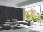 Kamień elewacyjny-dekoracyjny kwarcytowy czarny Stackstone Black 10x36 cm 7