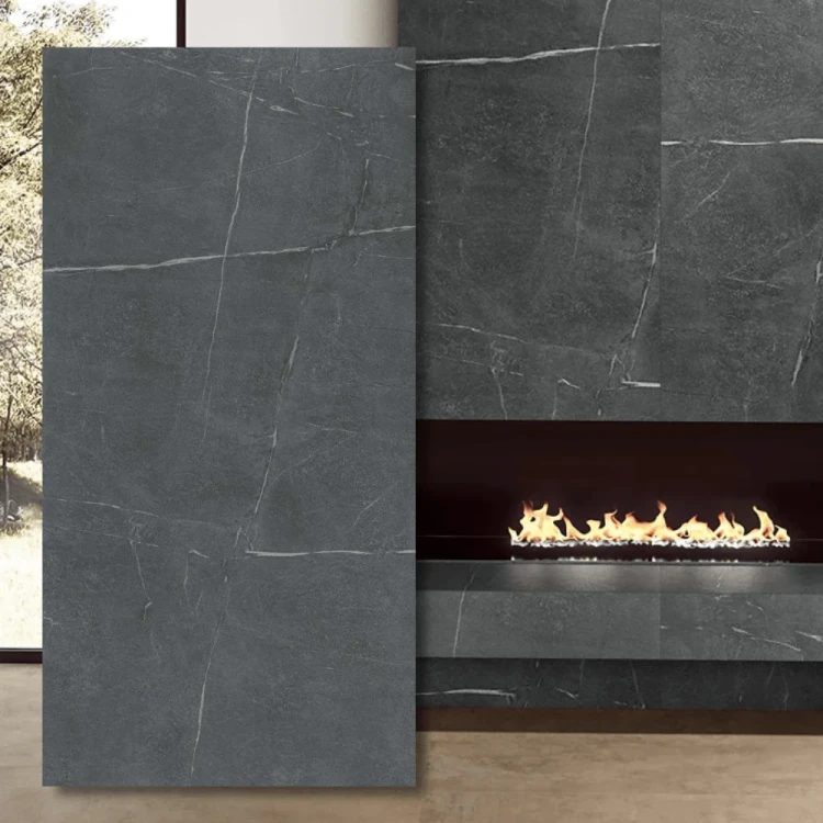 Spiek kwarcowy Soapstone Dark Hammered 324x162x2 cm