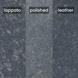 Płytka granitowa szczotkowana Steel Grey leather 61x30,5x1 cm