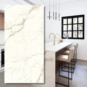 Spiek Kwarcowy Calacatta Prestigio Silk 324x162x1,2 cm