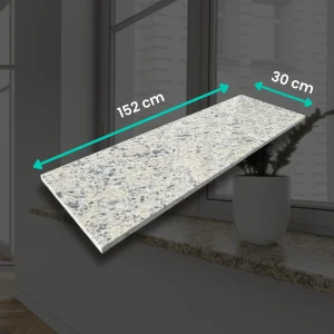 Parapet granitowy polerowany Icarai 152x30x2 cm