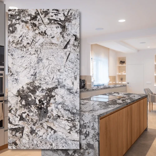 Granit Brazylijski  Voragem Blue 2cm Poler - Slab