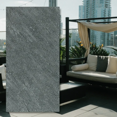 Płytka Tarasowa 20mm Quartz Stone Superblack 60x60x2 cm