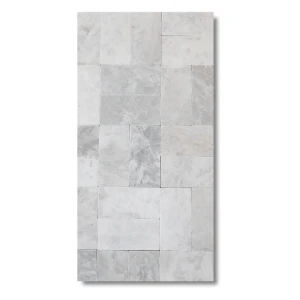 Płytka marmurowa Bębnowana Royal White 7,5x15x1 cm