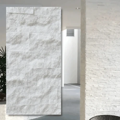 Kamień dekoracyjny marmurowy Pure White Brick 10x30