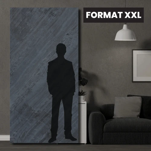 Fornir kamienny Line Black XXL 122x280x0,2 cm