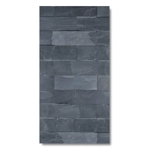 Kamień elewacyjny-dekoracyjny kwarcytowy Black Slate 7x50 cm