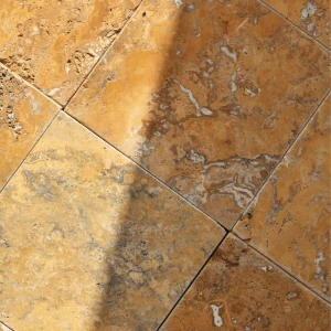 Trawertyn Yellow Bębnowany 10x10x1,2 cm