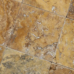 Trawertyn Yellow Bębnowany 10x10x1,2 cm