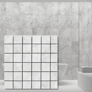 Kamień dekoracyjny Marmur Royal White Mozaika 30,5x30,5x1 cm
