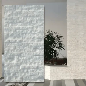 Kamień elewacyjny-dekoracyjny marmur Pure White Stackstone 10x36 cm