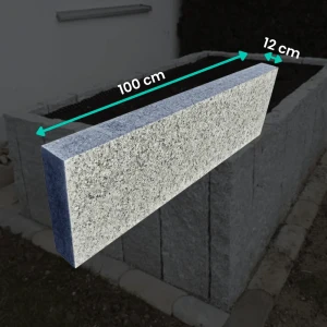 Obrzeże Granitowe Płomieniowane G602 100x25x12 cm