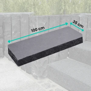 Blok Schodowy Kadappa Black Limestone 100x35x15 cm