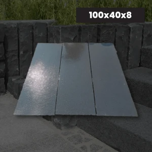 Palisada | Obrzeże Wapienne Kadappa Black Limestone 100x40x8 cm