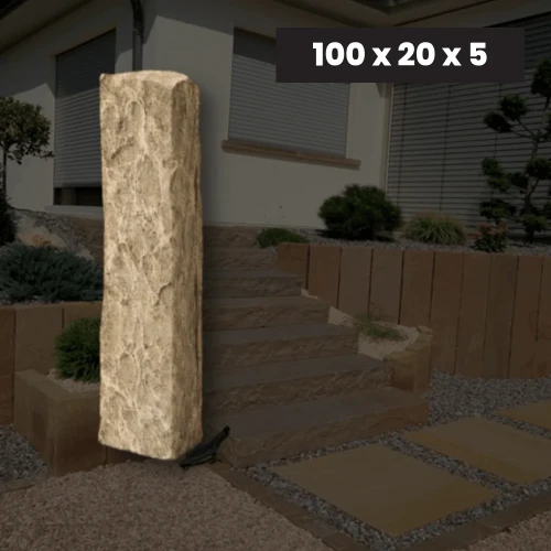 Palisada | Obrzeże Wapienne Tandur Yellow Limestone 100x20x5