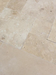 Trawertyn 12mm Light Com Bębnowany French Pattern 1kpl=0,742m2 | Komplet Rzymski