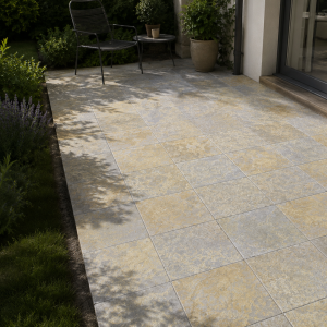 Płytka Tandur Yellow Limestone Pół-szlifowana Bębnowana 20x20x1,5 cm