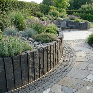 Ogrodowa Palisada Łupana G690 Bazalt Black 50x10x10 cm