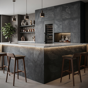 Fornir Kamienny Black Slate 122x61x0,2 cm