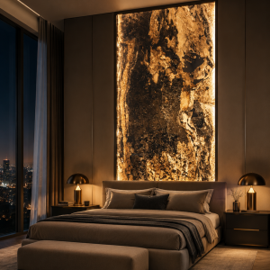  Fornir Kamienny Autumn Rustic XXL 122x280x0,2 cm Transparentny