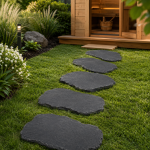 Kamień na ścieżki | Płytki ogrodowe Kadappa Black Limestone Natural t/h 40x60 2-4 cm