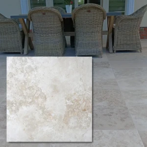 Trawertyn Ivory Classic Mix Cross Cut Szlifowany i Szpachlowany 61x61x1,2 cm (01)