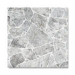 Trawertyn Dzikówka / Crazy Paving Silver Bębnowany 3 cm