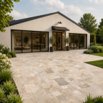 Trawertyn Ivory Classic mix układ rzymski 3cm 1kpl=0,742m2 taras ogród basen  | Komplet Rzymski