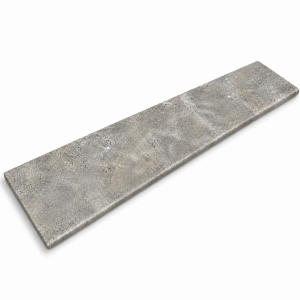 Stopnica kamienna Trawertyn Ash Argent Mix Szlifowany Bullnose 135x33x2 cm