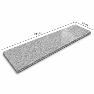 Stopnica / Parapet granitowy szary polerowany G603 New 92x33x2 cm