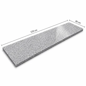 Stopnica / Parapet granitowy szary polerowany G603 122x30x2 cm 