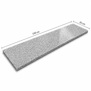 Parapet / Stopnica granitowa szara polerowana G603 150x33x2 cm